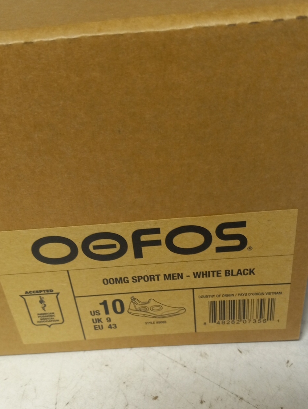 OOFOS Black Slip-On Recovery Sneakers with White Sole Shoes Mens Sz 10 Black - Picture 6 of 6